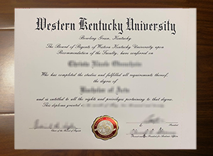 Western Kentucky University diploma