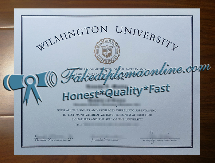 Wilmington University diploma