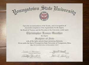 Youngstown State University diploma