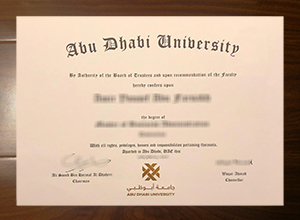 Abu Dhabi University degree