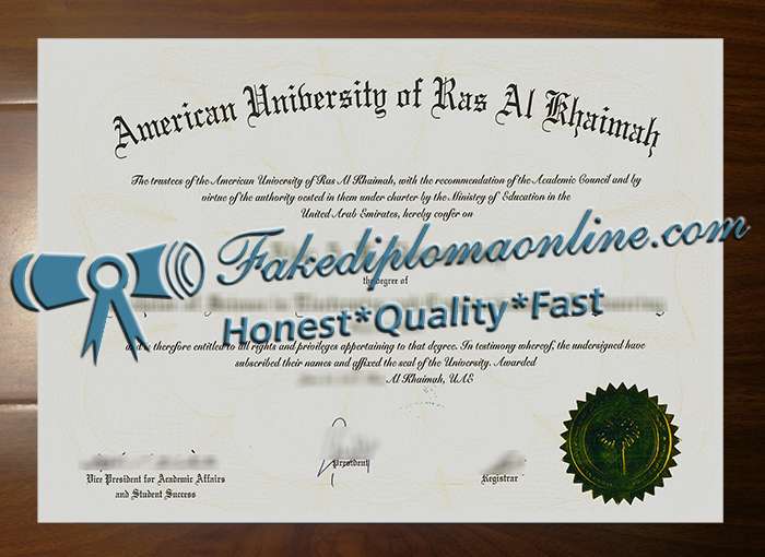 American University of Ras Al Khaimah degree