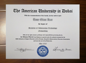 American University in Dubai degree