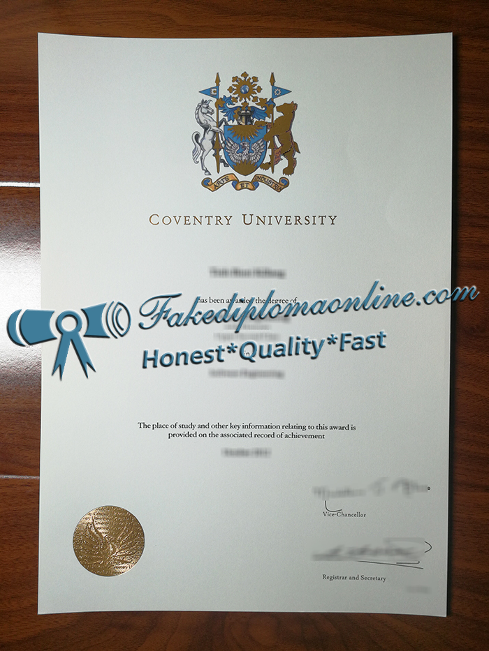 Coventry University diploma