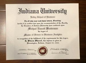 Indiana University diploma