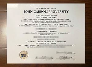 John Carroll University diploma