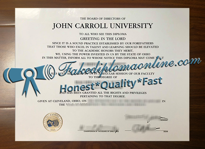 John Carroll University degree