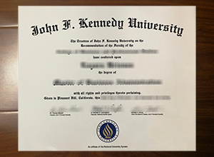 John F. Kennedy University diploma