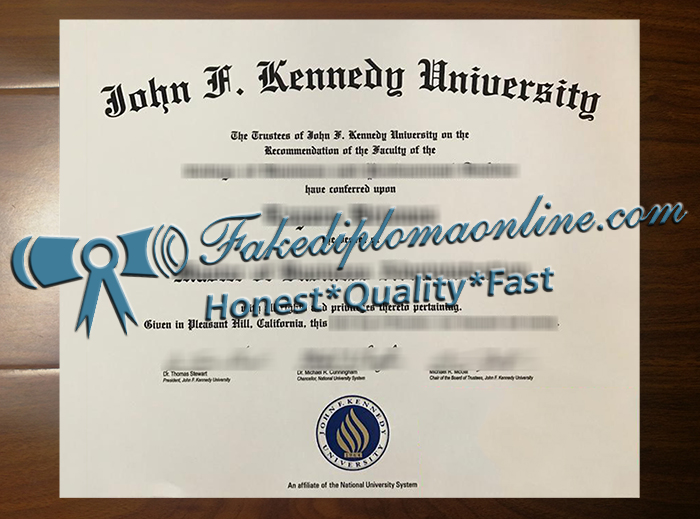 John F. Kennedy University degree