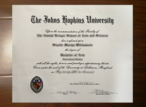 Johns Hopkins University degree