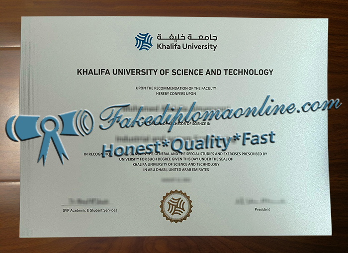 Khalifa University diploma