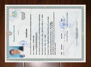 Mansoura University diploma