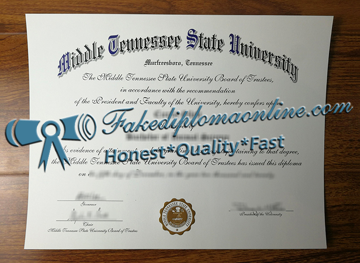 Middle Tennessee State University degree