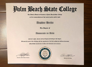 Palm Beach State College diploma