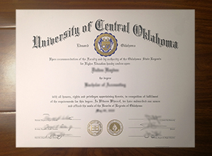 University of Central Oklahoma diploma