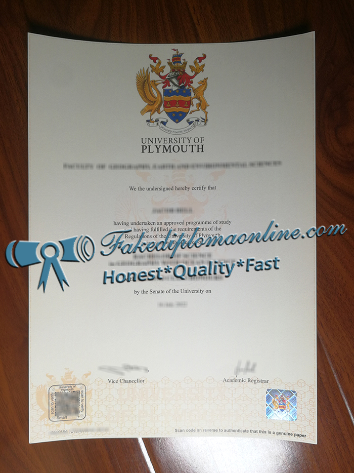 University of Plymouth diploma