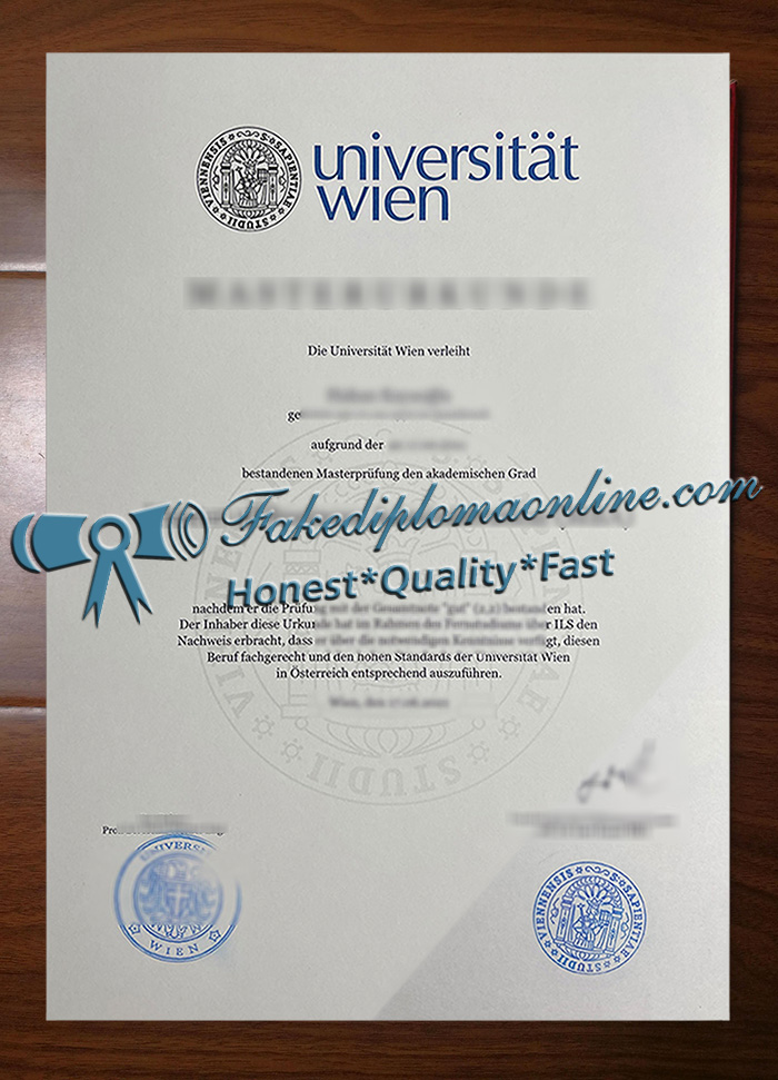 University of Vienna diploma