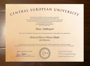 vCentral European University diploma