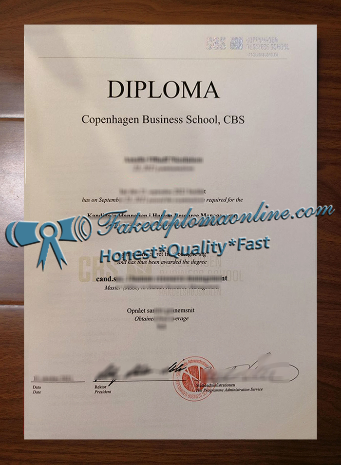 Copenhagen Business School diploma