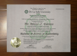 De La Salle University Manila diploma