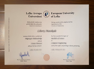 European University of Lefke diploma