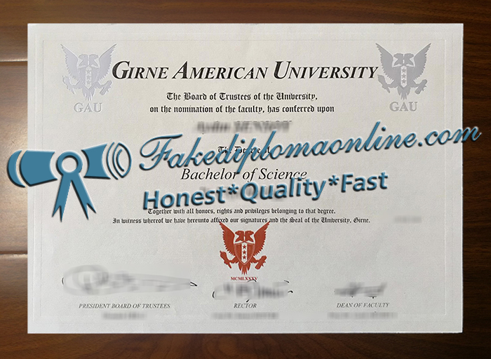 Girne American University diploma