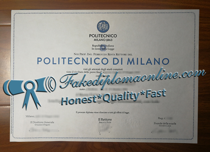 Politecnico di Milano diploma