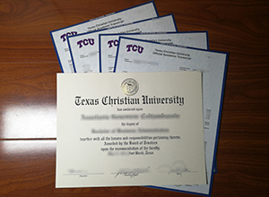 Texas Christian University degree and transcript