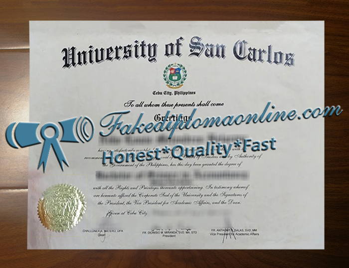 University of San Carlos diploma