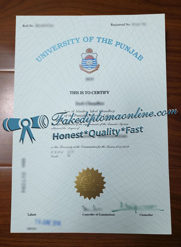 University of the Punjab degree