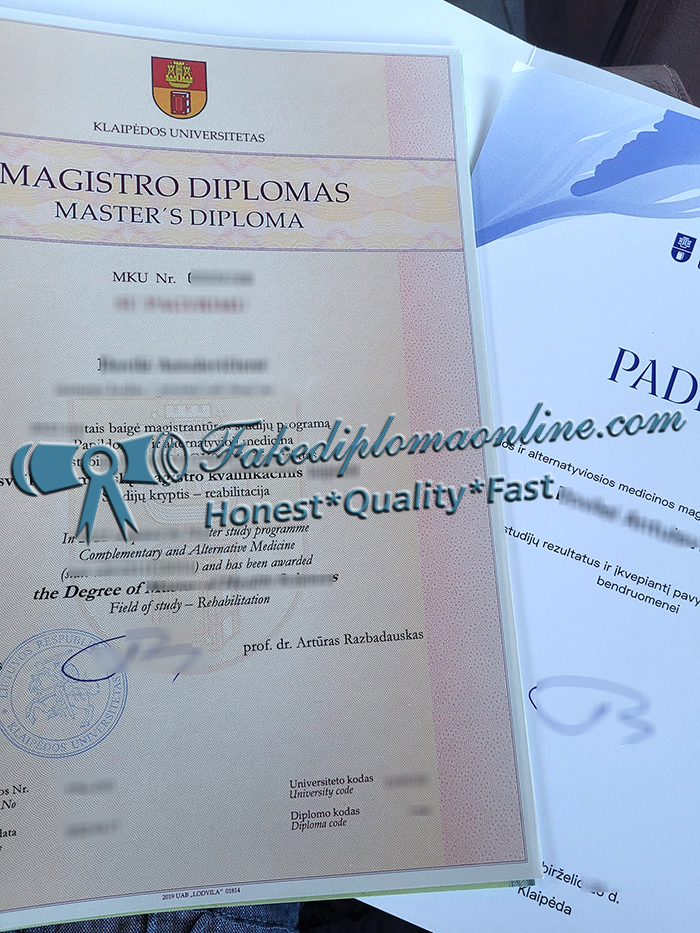 Klaipeda University degree