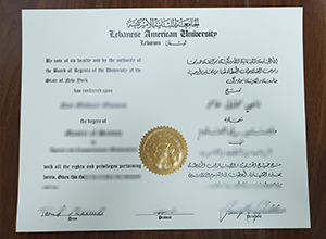 Lebanese American University diploma