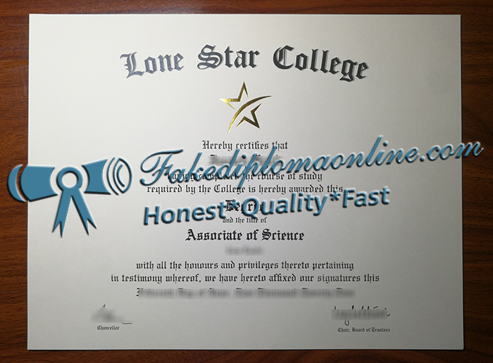 Lone Star College diploma