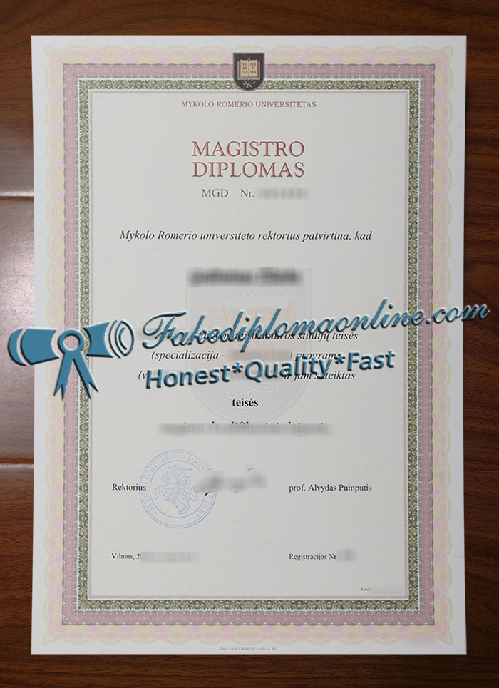 Mykolo Romerio universitetas degree