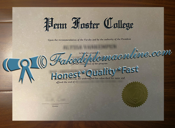 Penn Foster College diploma 