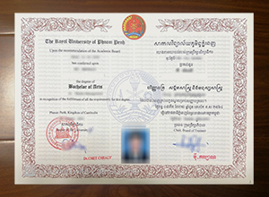 Royal University of Phnom Penh diploma