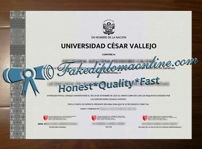 Universidad César Vallejo degree