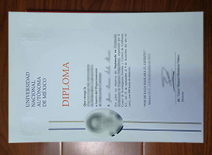 Universidad Nacional Autónoma de México diploma