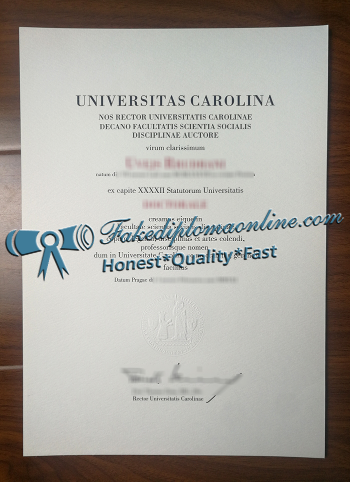 Universitas Carolina diploma