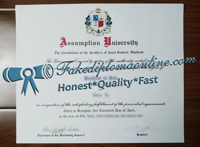 Assumption University diploma