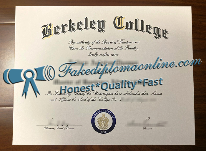 Berkeley College diploma