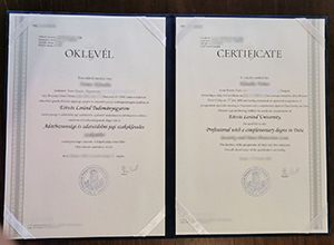 Eötvös Loránd University diploma