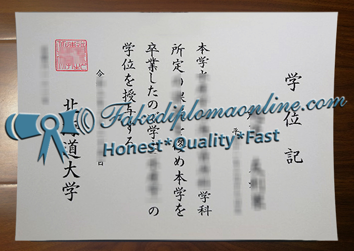 Hokkaido University diploma