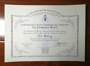 Le Cordon Bleu certificate