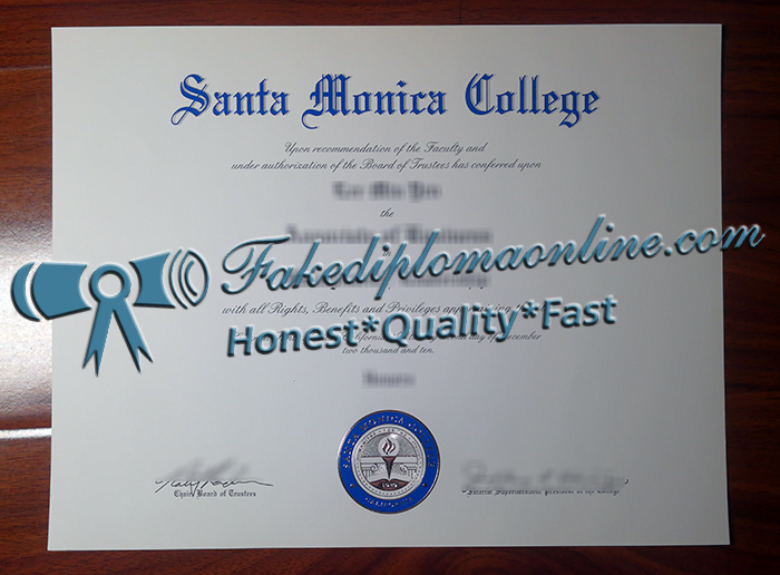 Santa Monica College diploma