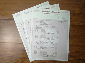 Saint Mary’s University transcript