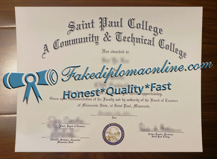 Saint Paul College diploma