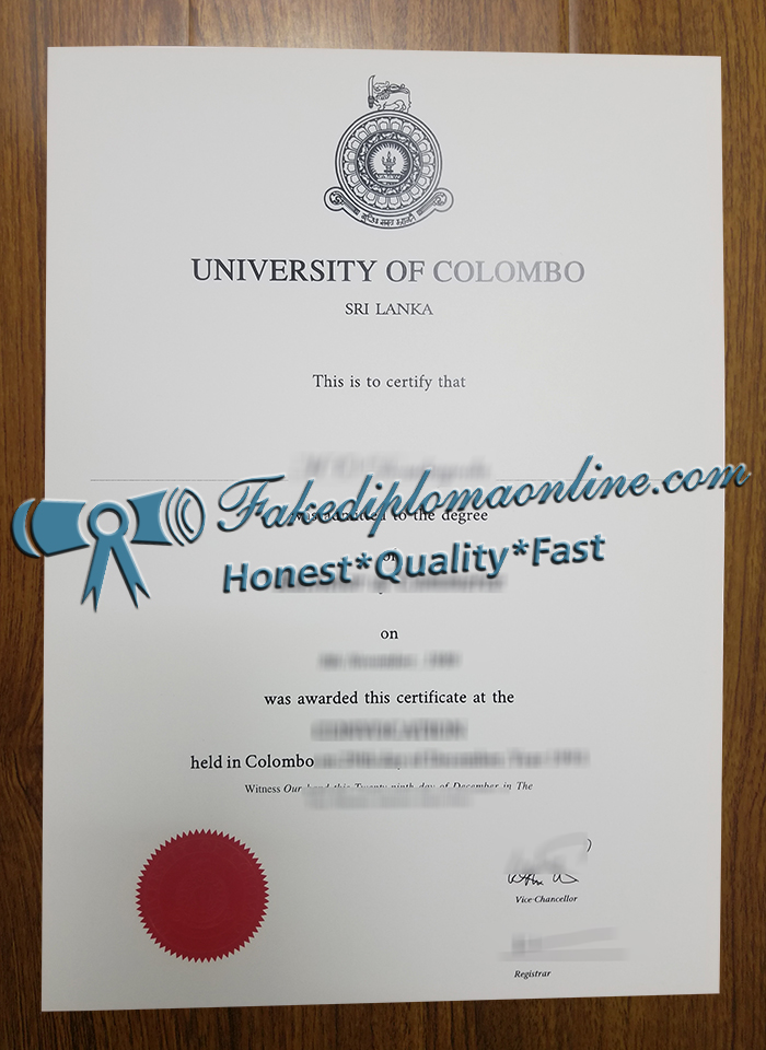 University of Colombo degree