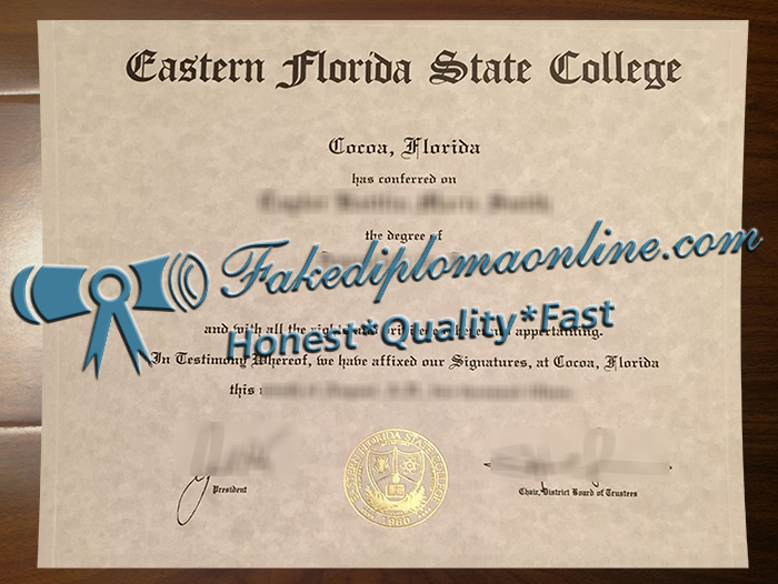 Eastern Florida State College diploma