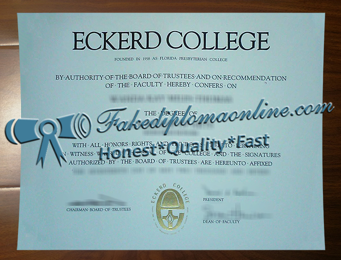 Eckerd College diploma