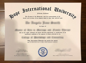 Hope International University degree